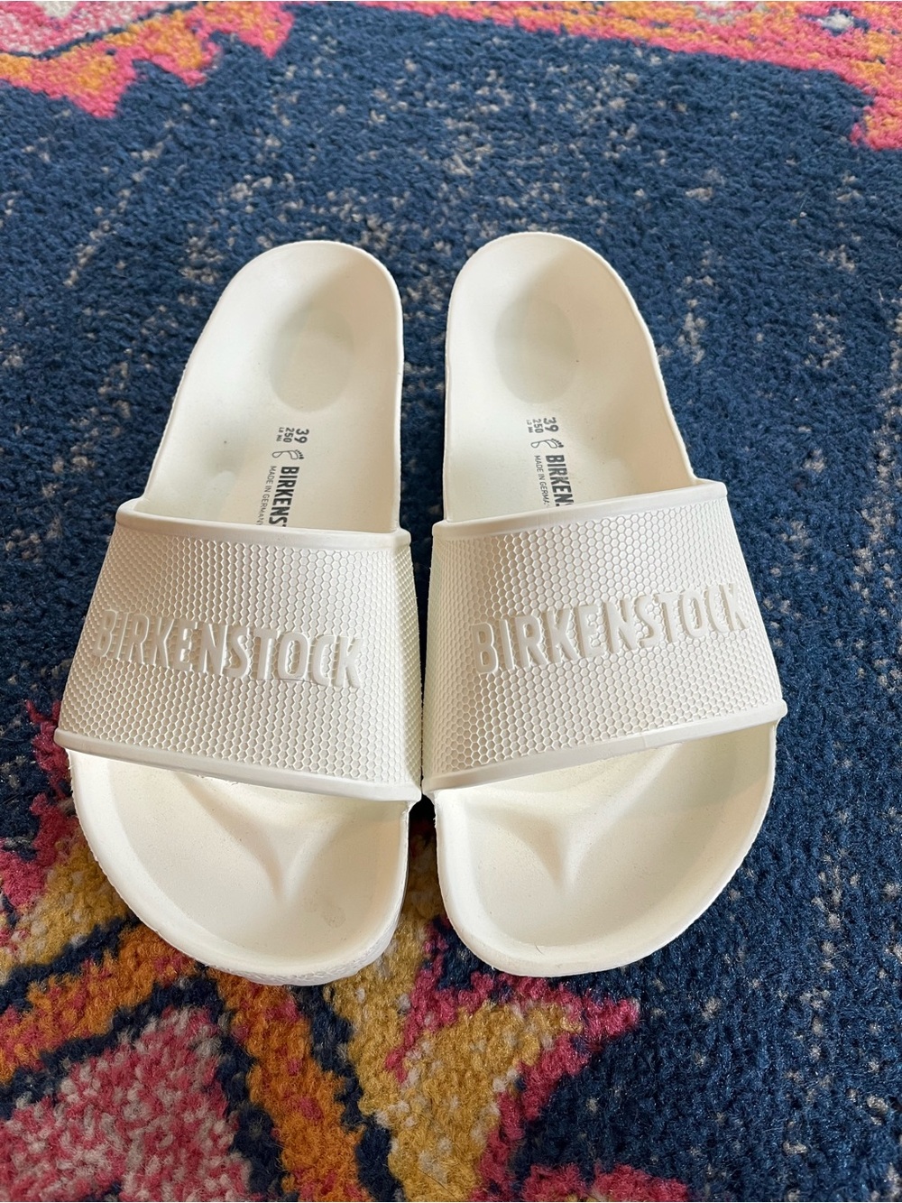 Birkenstock White EVA Slide Sandals